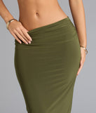 Bold Simplicity Bodycon Maxi Skirt
