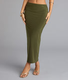 Bold Simplicity Bodycon Maxi Skirt