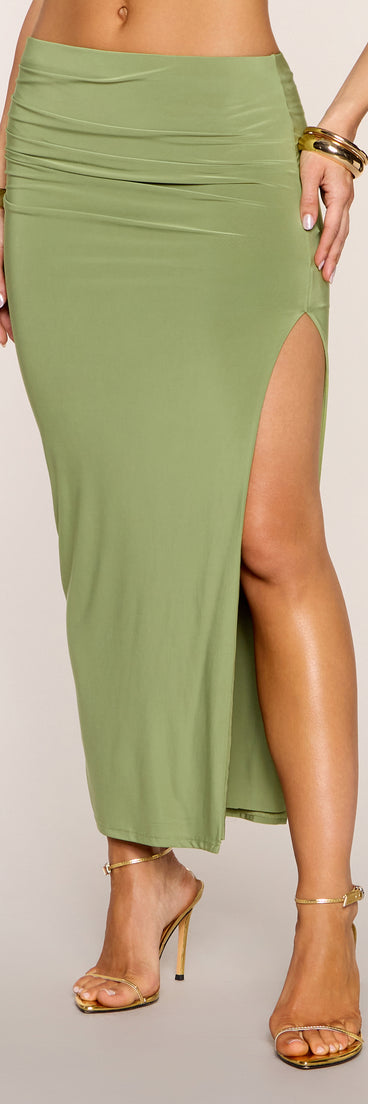Sunkissed Confidence Bodycon Maxi Skirt
