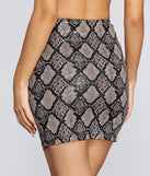 Seriously Snake Sequined Skirt