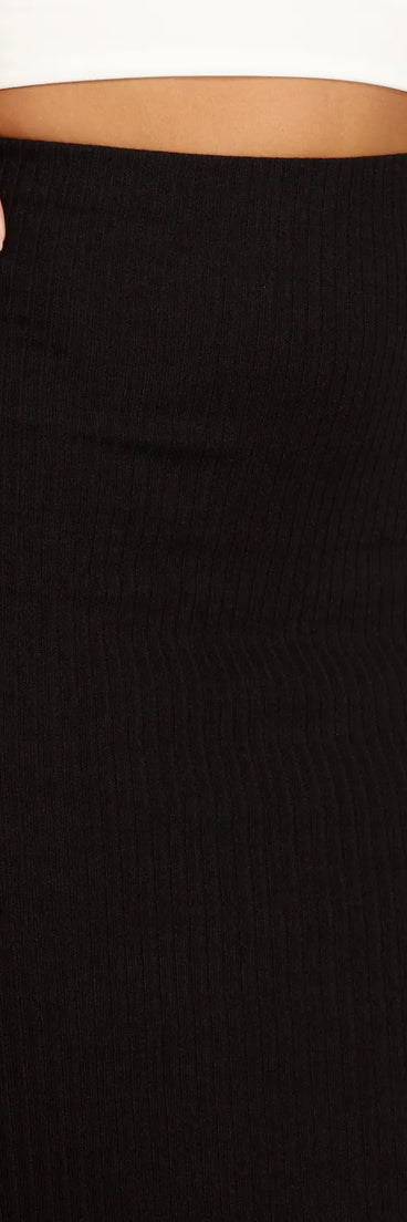 Basic Knit Maxi Skirt