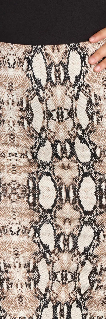 Sassy Snake Pencil Skirt