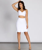Ruffled Bandage Mini Skirt