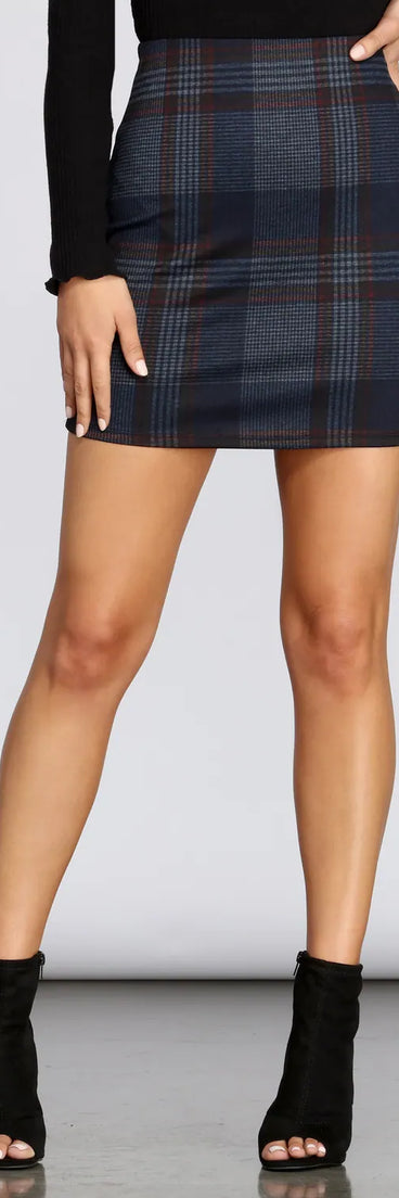 Mad Over Plaid Mini Skirt