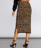 Live For The Leopard Print Midi Skirt