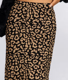 Live For The Leopard Print Midi Skirt