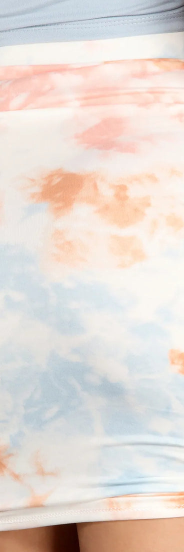 Oh So Dreamy Tie Dye Mini Skirt