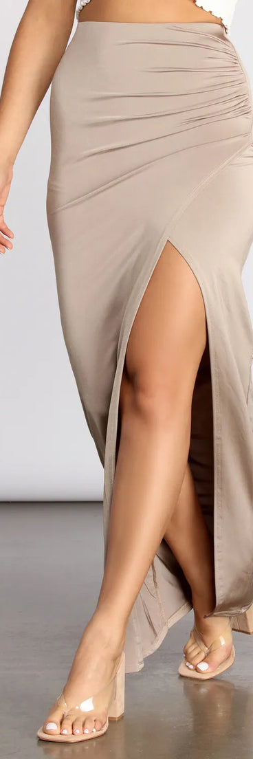 Sleek And Sultry Maxi Skirt