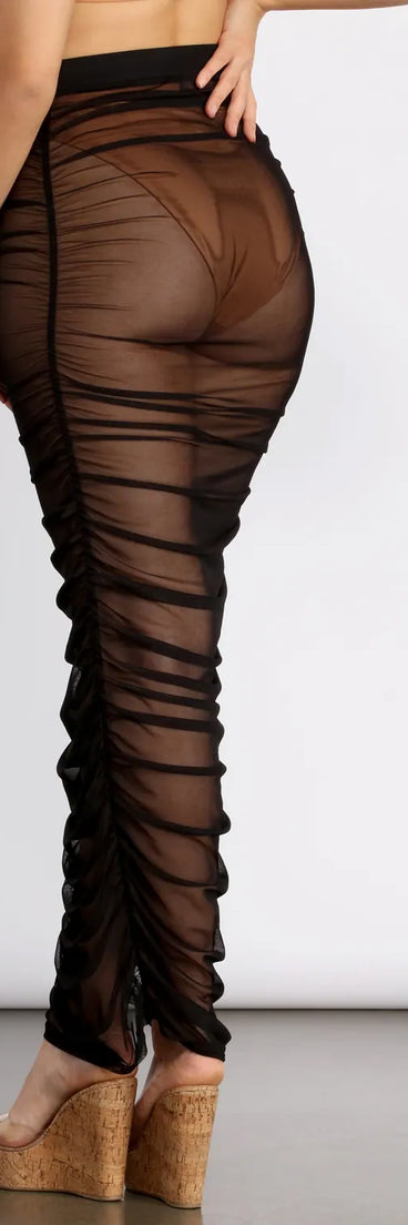 Ruched To The Maxi Skirt