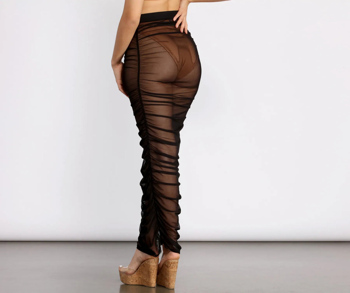 Ruched Maxi Skirt main image 0