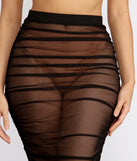 Ruched To The Maxi Skirt