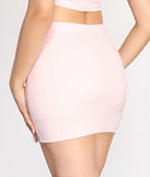 Ready For My Close Up Textured Mini Skirt