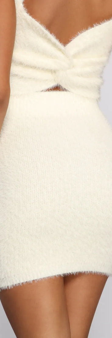 Trendy Babe Knit Mini Skirt