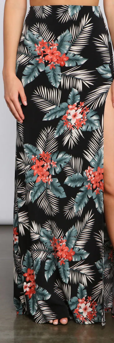 Pretty In Paradise Maxi Skirt