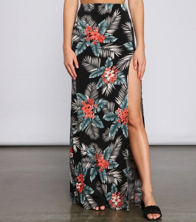 Pretty In Paradise Maxi Skirt