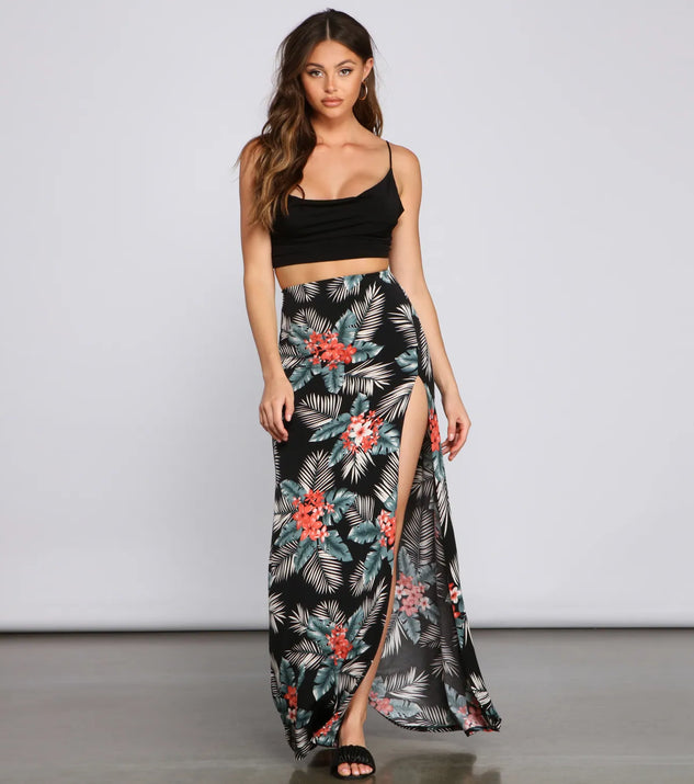 Pretty In Paradise Maxi Skirt | Windsor