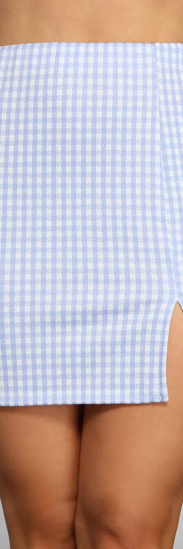 Perfect Look Plaid Mini Skirt
