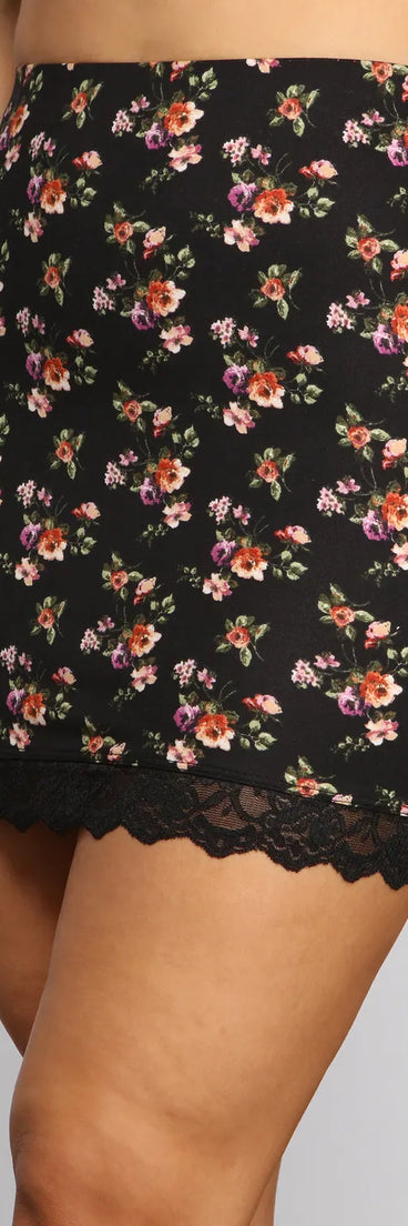 All Around Me Ditsy Floral Mini Skirt