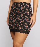 All Around Me Ditsy Floral Mini Skirt
