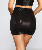 Sassy Sequins High Waist Skirt