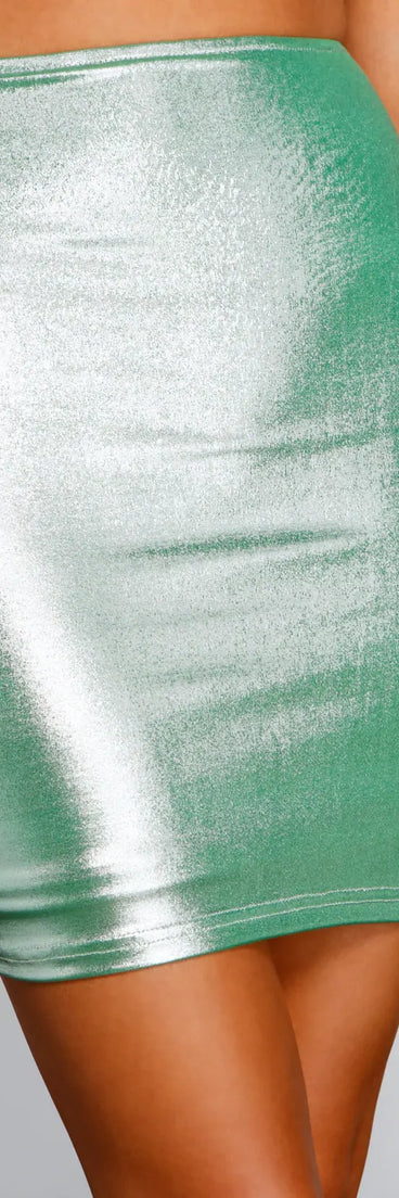 Pixie Magic Hologram Mini Skirt