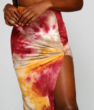 Golden Hour Tie-Dye Maxi Skirt