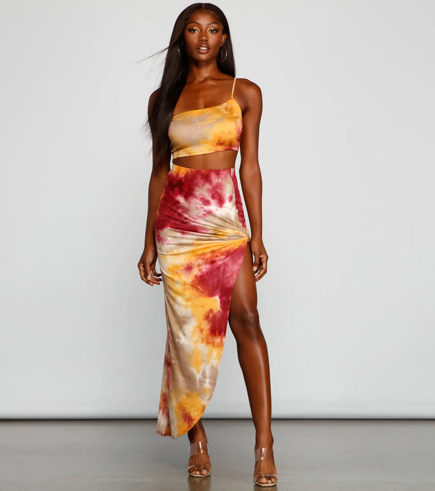 Golden Hour Tie-Dye Maxi Skirt | Windsor