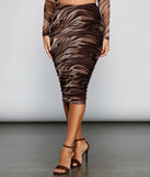 Trendy Marble Mesh Midi Skirt