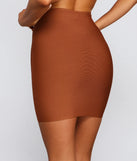 Chic And Sleek Bandage Mini Skirt