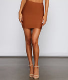 Chic And Sleek Bandage Mini Skirt