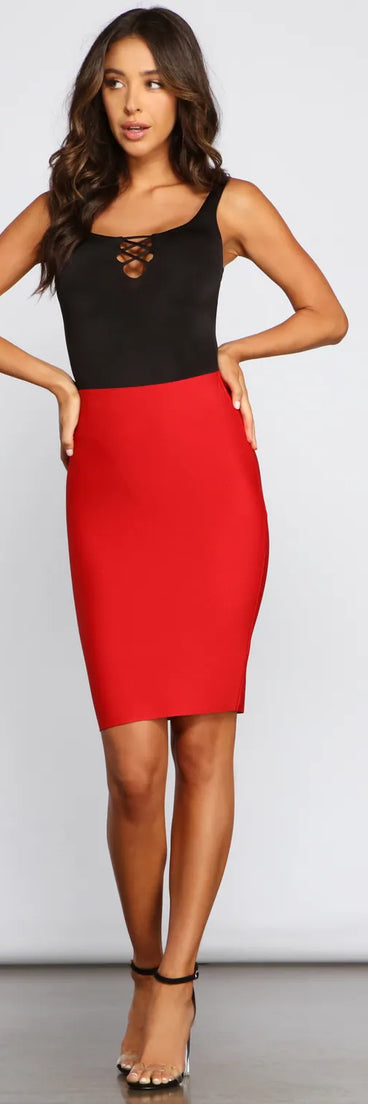 So Sleek Bandage Pencil Skirt