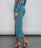 The Next Level High Slit Midi Skirt