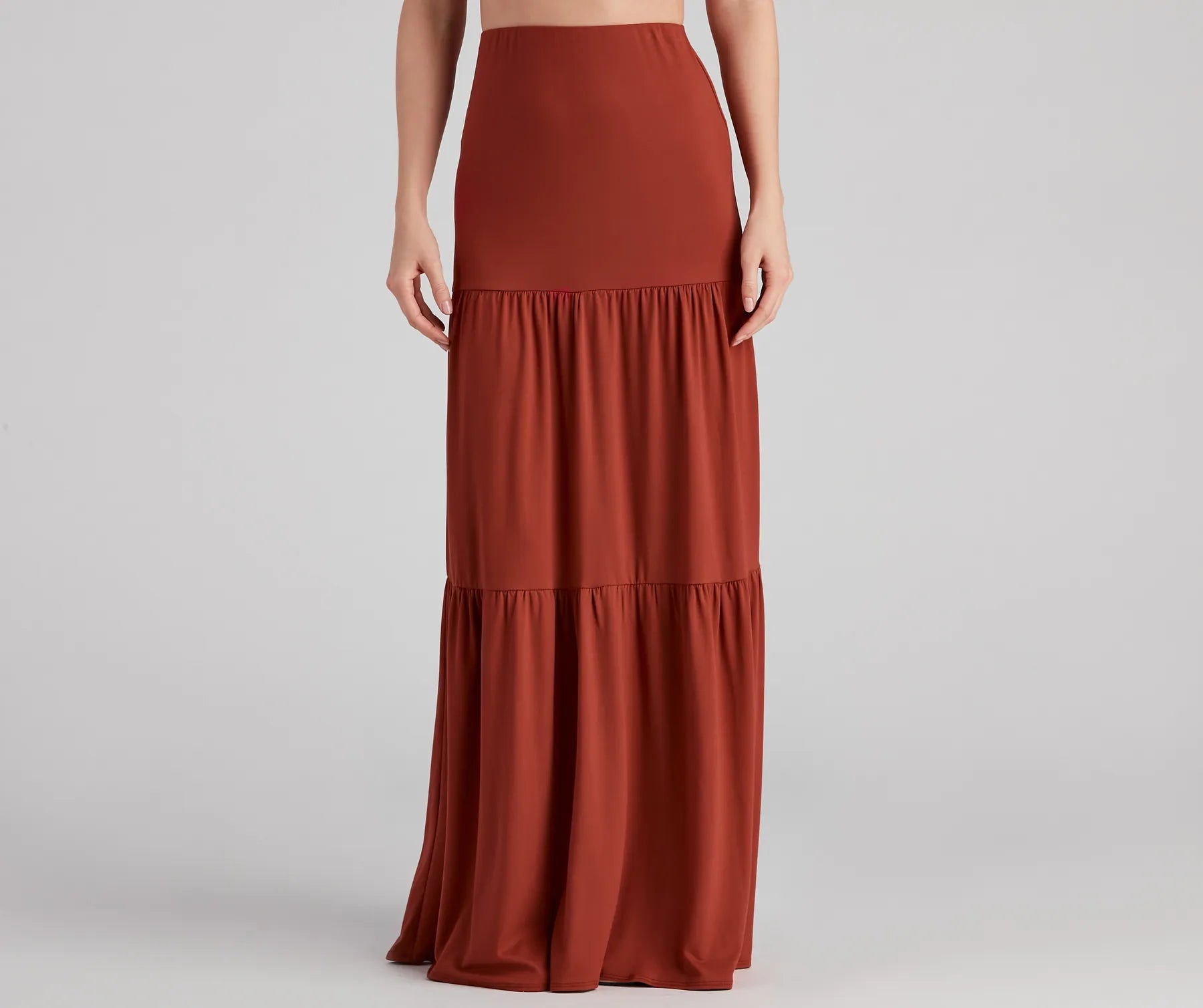 Let's Get Together Tiered Maxi Skirt | Windsor