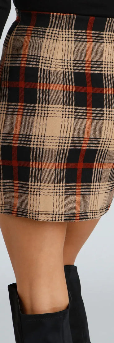 Perfectly Chic Plaid Mini Skirt