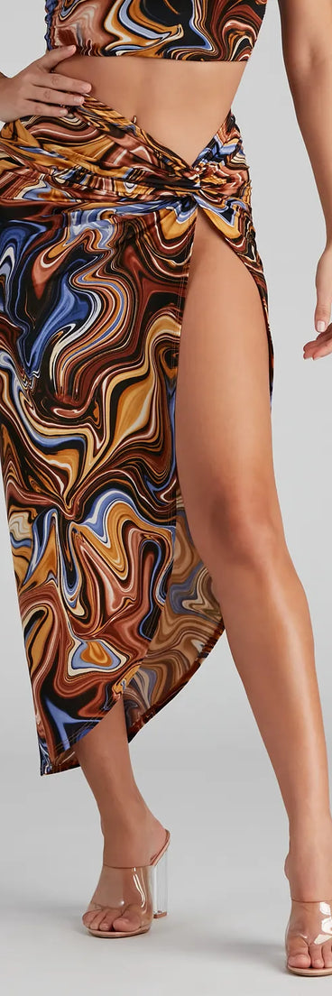 The Coolest Vibe Midi Skirt