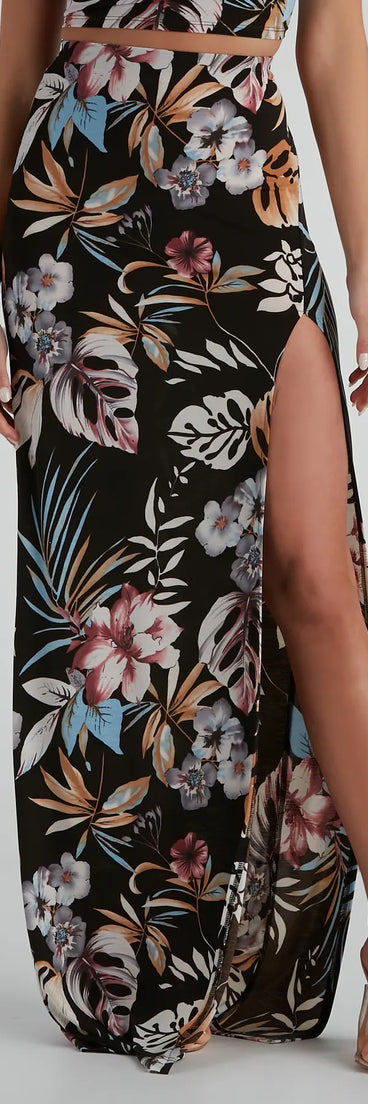 Ticket To Paradise Slit Maxi Skirt