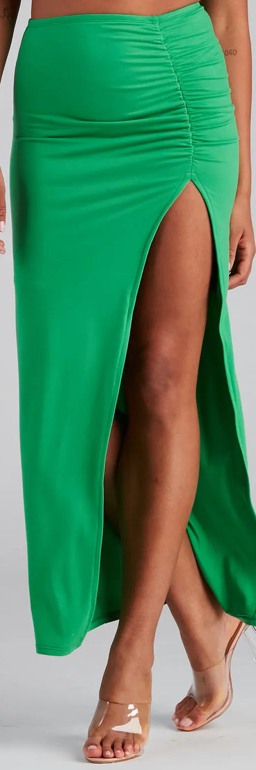 Keeping Knit Casual Maxi Skirt