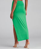 Keeping Knit Casual Maxi Skirt