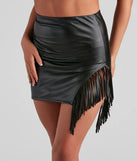 Keep Movin' Fringe Mini Skirt