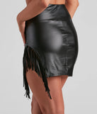 Keep Movin' Fringe Mini Skirt