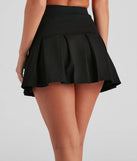 Cheer Squad Ponte Pleated Mini Skirt