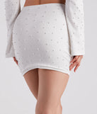 Oh My Pearl Faux Wrap Mini Skirt