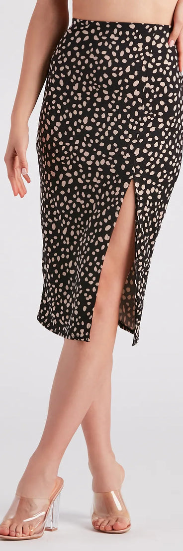 Fiercely Chic Leopard Midi Skirt