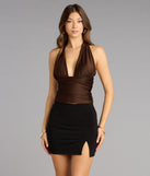 Get Down With Basic Slit Mini Skirt
