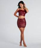 Save A Dance Sequin Mini Skirt