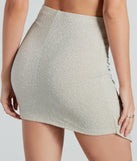 Sparkle All The Way Glitter Mini Skirt