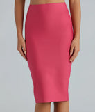 Chic And Sculpted Bandage Pencil Skirt