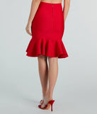 Sealed With A Kiss Bandage Midi Skirt