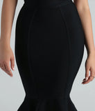 Lips Are Sealed Bandage Ruffle Midi Skirt