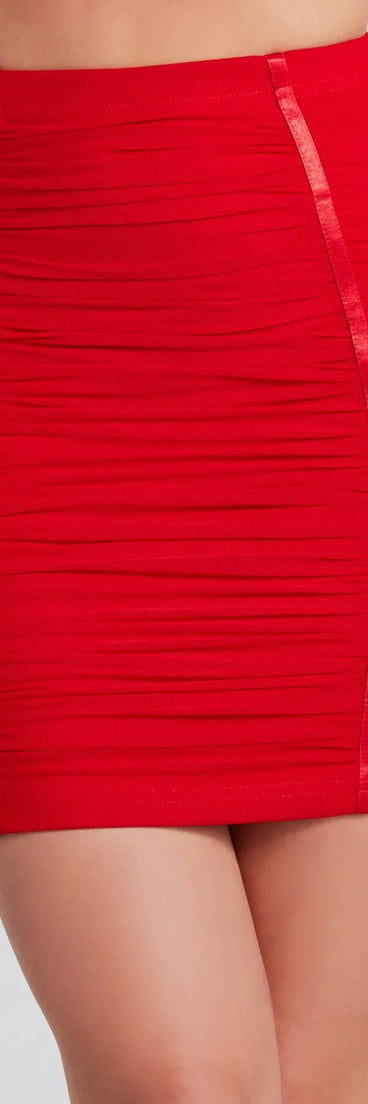 All The Rage Mesh Mini Skirt